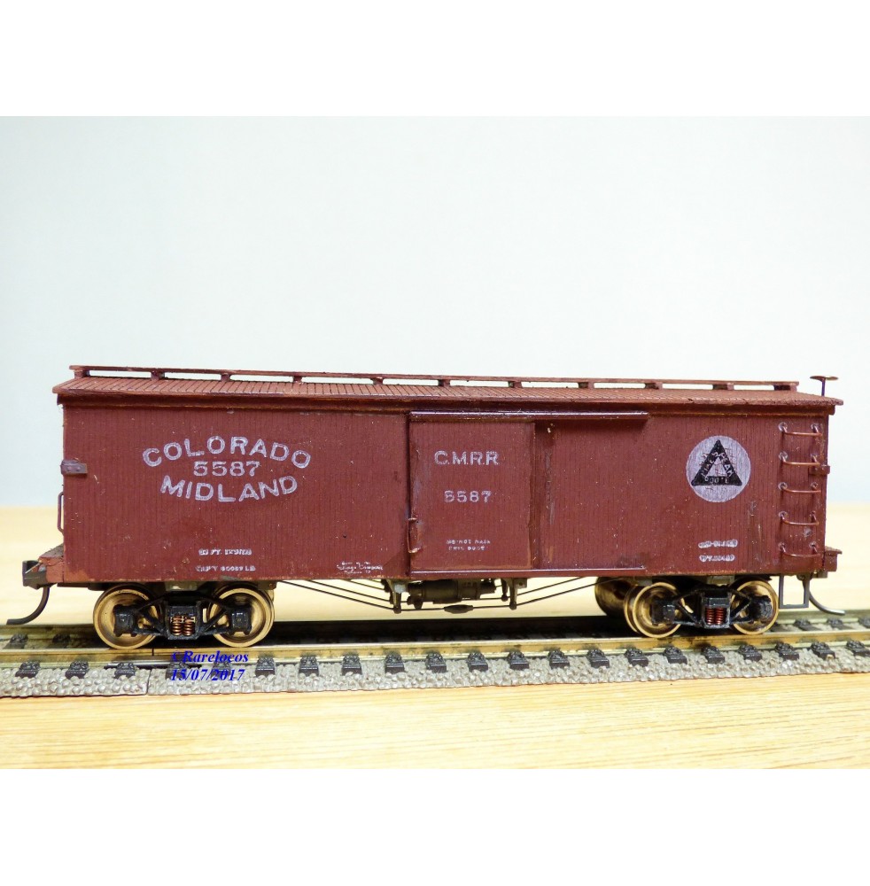 CENTRAL VALLEY  B 97, wagon couvert ( boxcar ) ancien en bois Colorado Midland   BO