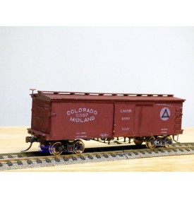CENTRAL VALLEY  B 97, wagon couvert ( boxcar ) ancien en bois Colorado Midland   BO
