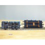 FLEISCHMANN  / WIKING  5219,  wagon plat chargé camion benne MAN  DB  BO