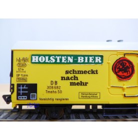 FLEISCHMANN 1467 H, wagon couvert  réfrigérant type Tmehs 50  HOLSTEN-BIER  DB  neuf  BO