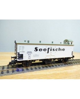 FLEISCHMANN 5381 K, wagon couvert à 3 essieux  SEEFISCHE   DR   neuf   BO 