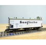 FLEISCHMANN 5381 K, wagon couvert à 3 essieux  SEEFISCHE   DR   neuf   BO 