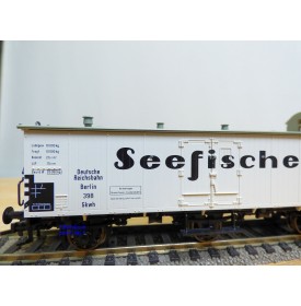 FLEISCHMANN 5381 K, wagon couvert à 3 essieux  SEEFISCHE   DR   neuf   BO 