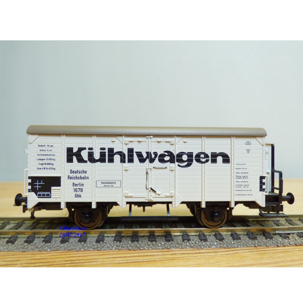 FLEISCHMANN  5346 K,  wagon réfrigérant  à guérite  type Ghk  Kühlwagen  DR   neuf    BO
