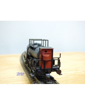 FLEISCHMANN 5440  K,  wagon citerne ancien  à plate forme de serre freins  I.G.Farben   DR  neuf    BO