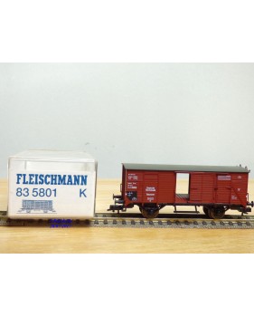 FLEISCHMANN  83 5801 K, wagon couvert  type G   DR  neuf  BO