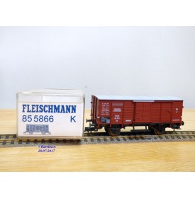 FLEISCHMANN  85 5866 K, wagon couvert  type Gn   DR  neuf  BO