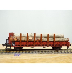 FLEISCHMANN  1482, wagon plat à ranchers    DB   neuf  BO