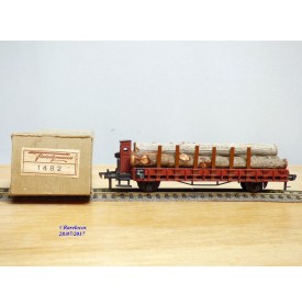 FLEISCHMANN  1482, wagon plat à ranchers    DB   neuf  BO