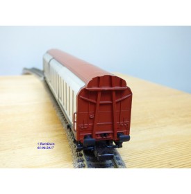 ELECTROTREN 5510,  wagon couvert grande capacité à parois coulissantes  type Habiqss DB ET DB  neuf  BO  RENFE   neuf  BO