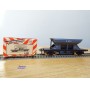 Fleischmann 5234 wagon plat porte conteneurs Lbs 598 World Travel Agency DB BO