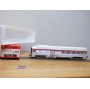 JOUEF  8650, voiture grandes lignes inox mixte 1 Cl. / fourgon  A2Dtux  éclairé  TEE PBA   SNCF   neuf   BO                    