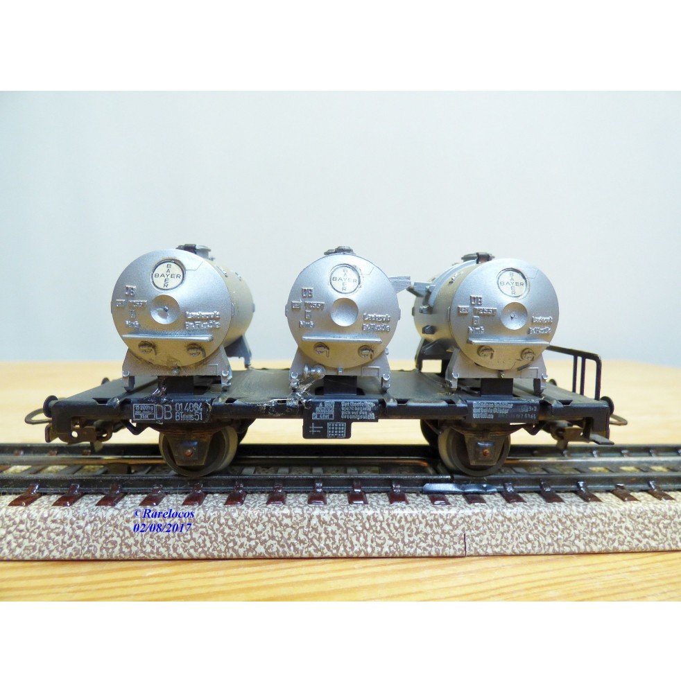 Märklin 48944 wagons plats type Bt 10 conteneurs à bière Königsbacher DB BO