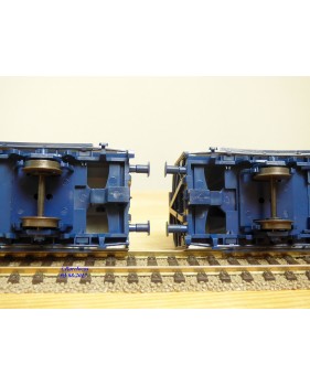 ROCO 44019, couplage de 2 wagons à parois coulissantes type  Habbins  DELACHER + CO   ÖBB   neuf   BO