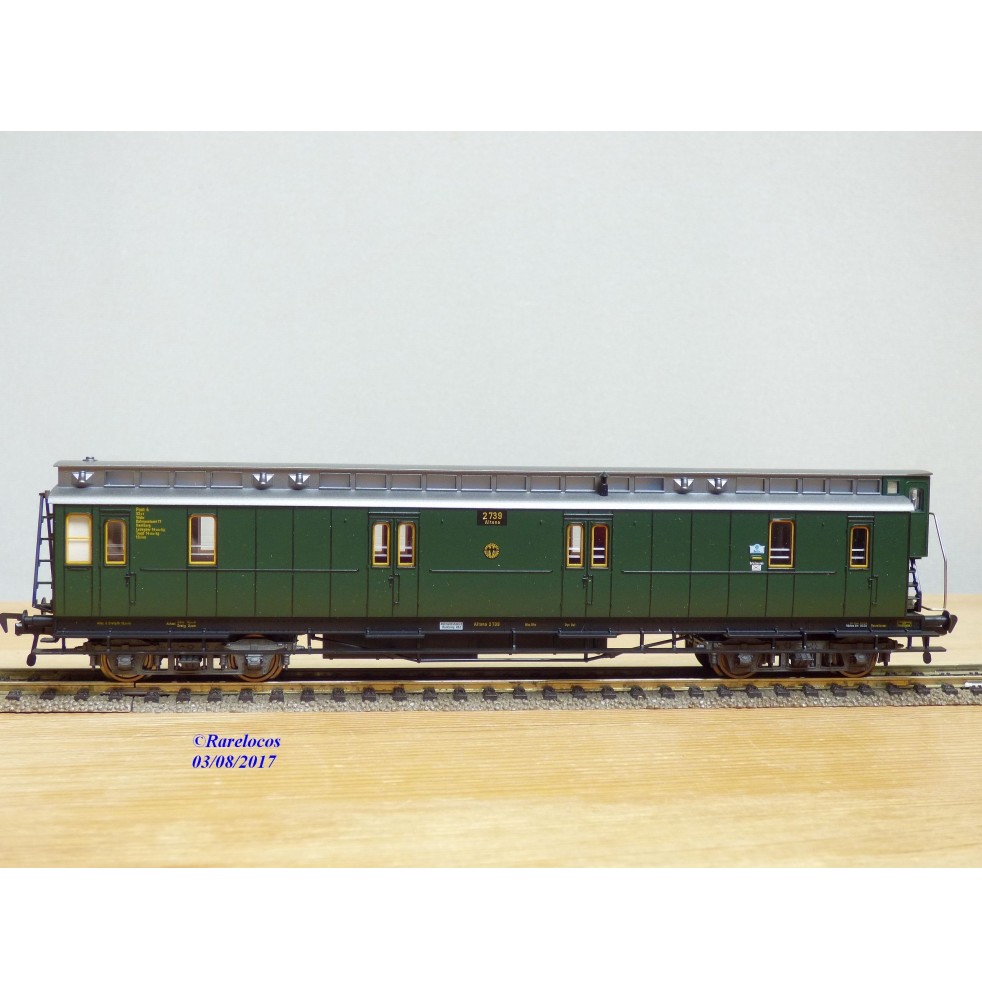 FLEISCHMANN 5088, fourgon postal ancien  à guérite   N°: 2739    DR   neuf    BO