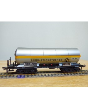 FLEISCHMANN 1499 R,  wagon citerne pare soleil  à plate forme de serre freins  RUHR-STICKSTOFF AG  DB    neuf   BO