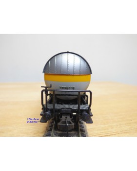 FLEISCHMANN 1499 R,  wagon citerne pare soleil  à plate forme de serre freins  RUHR-STICKSTOFF AG  DB    neuf   BO