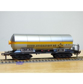 FLEISCHMANN 1499 R,  wagon citerne pare soleil  à plate forme de serre freins  RUHR-STICKSTOFF AG  DB    neuf   BO