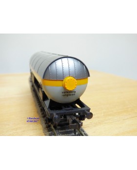 FLEISCHMANN 1499 R,  wagon citerne pare soleil  à plate forme de serre freins  RUHR-STICKSTOFF AG  DB    neuf   BO