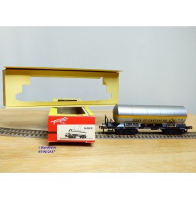 FLEISCHMANN 1499 R,  wagon citerne pare soleil  à plate forme de serre freins  RUHR-STICKSTOFF AG  DB    neuf   BO