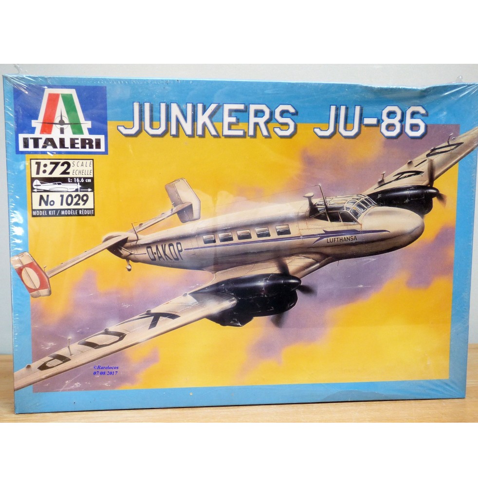 ITALERI 1029,  avion de transport allemand JUNKER JU-86  BO Neuf 1/72