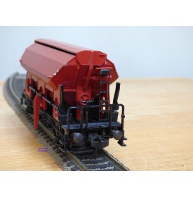Fleischmann 5234 wagon plat porte conteneurs Lbs 598 World Travel Agency DB BO