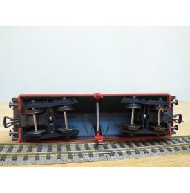 Fleischmann 5234 wagon plat porte conteneurs Lbs 598 World Travel Agency DB BO