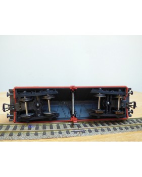 Fleischmann 5234 wagon plat porte conteneurs Lbs 598 World Travel Agency DB BO