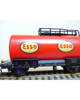 FLEISCHMANN 1475 E,  wagon citerne ancien  à plate forme de serre freins  ESSO    DB   neuf    BO