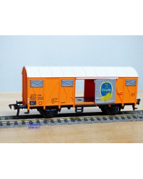 FLEISCHMANN 1470 G, wagon couvert  type Gmhs 53  Chiquita  DB   neuf   BO 