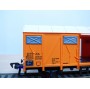 FLEISCHMANN 1470 G, wagon couvert  type Gmhs 53  Chiquita  DB   neuf   BO 