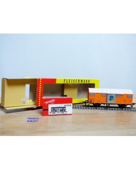 FLEISCHMANN 1470 G, wagon couvert  type Gmhs 53  Chiquita  DB   neuf   BO 