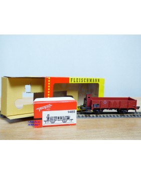 FLEISCHMANN 1485,  wagon tombereau à guérite  type O 20    DB   neuf   BO