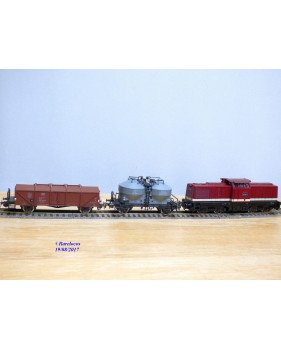 PIKO  0724,   coffret BR 110 et 2 wagons DR    BO 