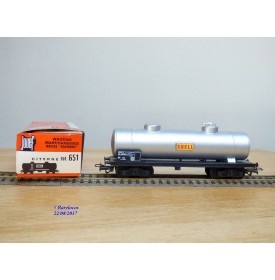 JOUEF 651, wagon citerne   à 2 bogies  TP   type  Srw   SHELL   SNCF  neuf   BO