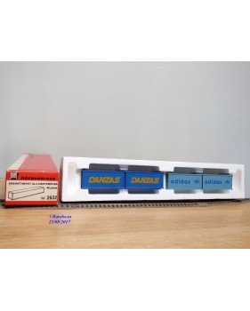 JOUEF  2632 ???,  assortiment de 4 conteneurs  20'  DANZAS et ADIDAS  BO