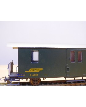 BEMO 3265 113, fourgon à bagages série D  N°4033  RhB  BO