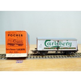 POCHER 320 / 3,  wagon réfrigérant type ZA Carlsberg   DSB   neuf  BO 