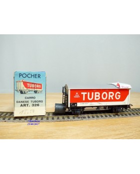 POCHER 326 / 2,  wagon réfrigérant type ZB Tuborg DSB   neuf  BO