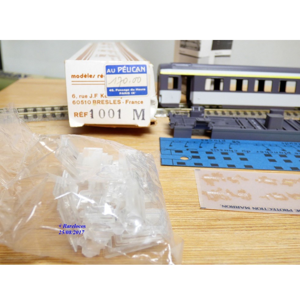 MOUGEL HO 1/87 - KIT VOITURE CORAIL MIXTE 2ème CLASSE/FOURGON ref. 1008 EUR 38,85 - FR