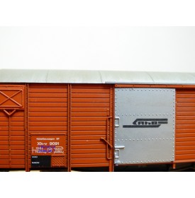 BEMO 2256 191, wagon atelier ( Kabelbauwagen )   N° Xk-v  9091   Rhb   BO