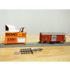BEMO 2256 191, wagon atelier ( Kabelbauwagen )   N° Xk-v  9091   Rhb   BO