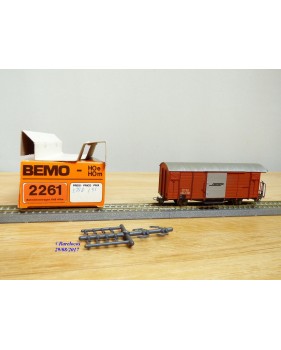 BEMO 2256 191, wagon atelier ( Kabelbauwagen )   N° Xk-v  9091   Rhb   BO