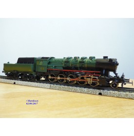 Märklin 3316,  loco Decapod 150 série  25  SNCB ( ex Br 52 DR)  à tender baignoire  neuf  BO