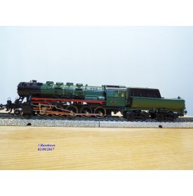 Märklin 3316,  loco Decapod 150 série  25  SNCB ( ex Br 52 DR)  à tender baignoire  neuf  BO