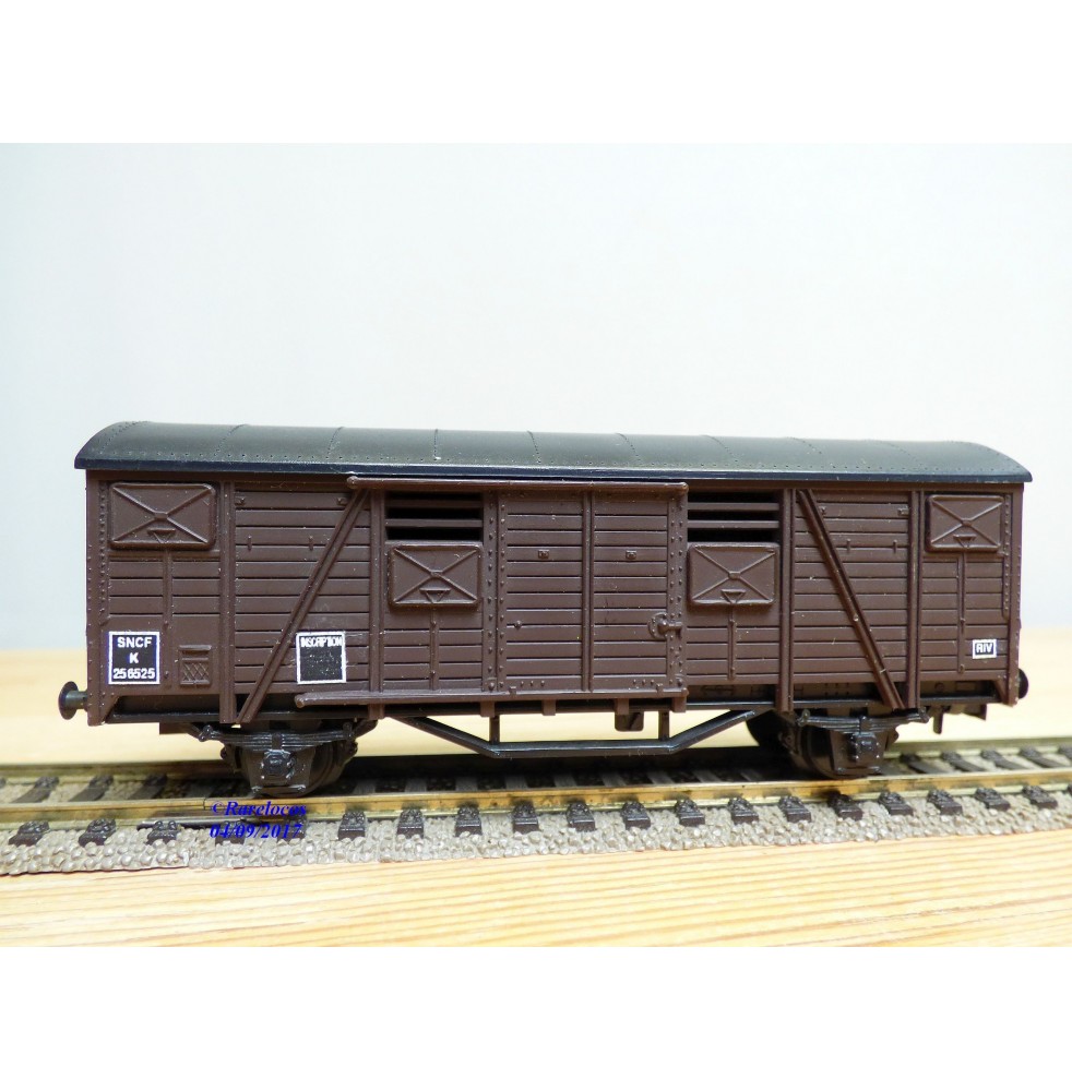 SMCF ???, wagon couvert  à 2 essieux  type  K    SNCF  BO