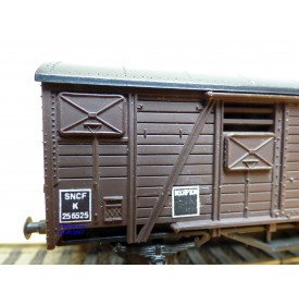 SMCF ???, wagon couvert  à 2 essieux  type  K    SNCF  BO