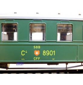 MÄRKLIN 4138, voiture ancienne à bogies type C4ü  SBB 