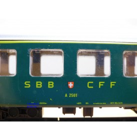 Märklin 4066 . 2,  voiture grandes lignes A2500 1 Kl. SBB  BO