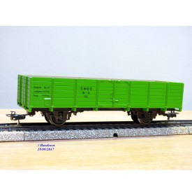 MÄRKLIN MINEX 4451, wagon tombereau vert SWEG BO
